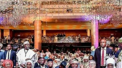 Dignitaries(First lady Aisha, Wife of VP Dolapo, VP Oshinbajo, Aliko Dangote, Bill Gates & Kano's Emir Sanusi.
