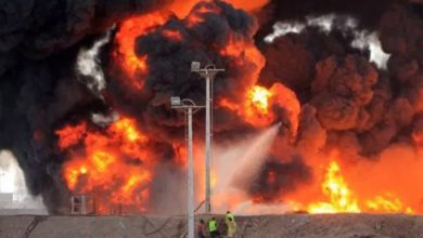 Raging Fire As Pipeline Explodes In Ijegun