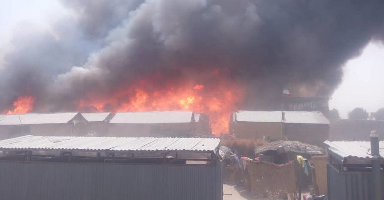 Wild, Destructive Fire Breaks-Out In Borno IDPs Camp