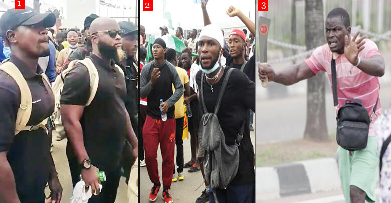 Attacks: Lagos Protesters Hire Bouncers To Ward Off Hoodlum